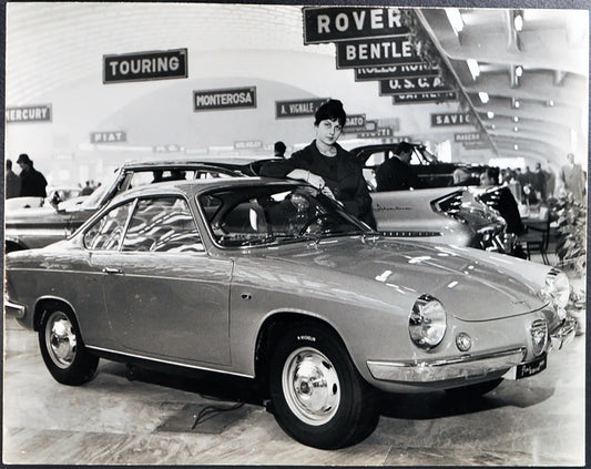 Fiat Abarth 850 Salone Auto Torino 1959 Ft 35356 - Stampa 21x27 cm - Farabola Stampa ai sali d'argento