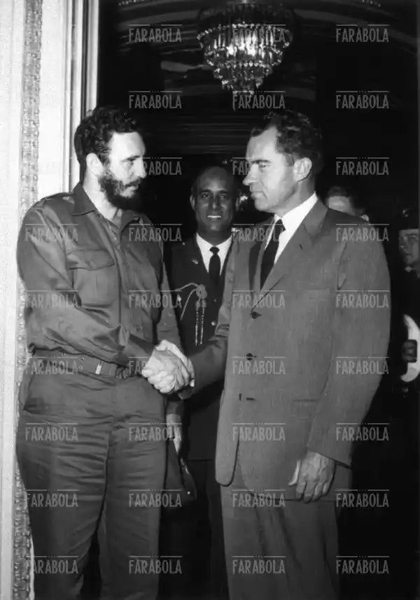 Fidel Castro e Richard Nixon, Washington, 1959 - Farabola Immagine digitale