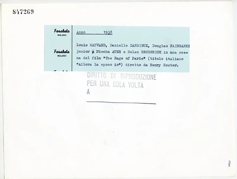 Film Allora lo sposo io 1938 Ft 37289 - Stampa 21x27 cm - Farabola Stampa ai sali d'argento