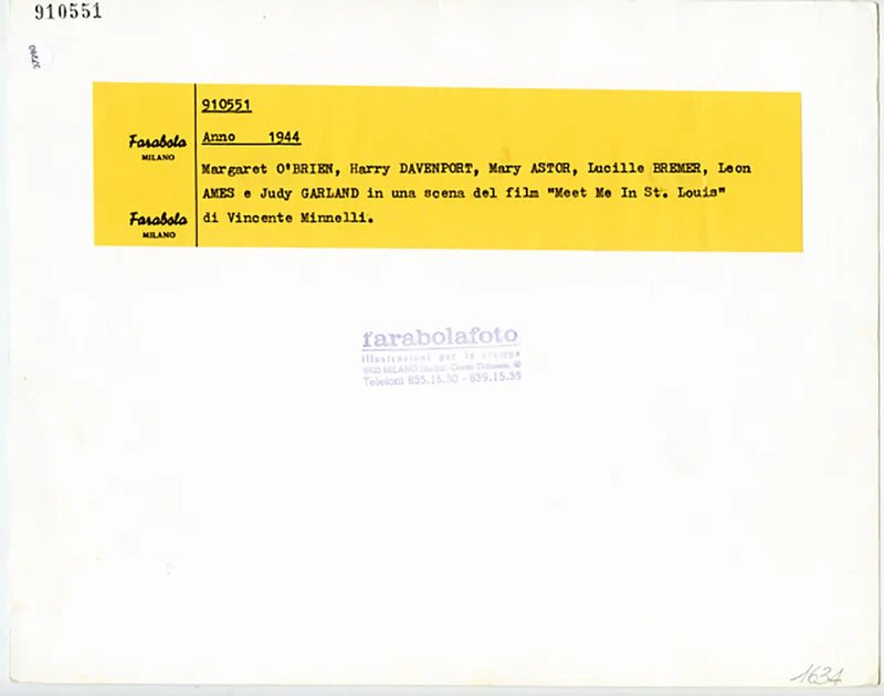Film Incontriamoci a in St. Louis 1944 Ft 37280 - Stampa 21x27 cm - Farabola Stampa ai sali d'argento