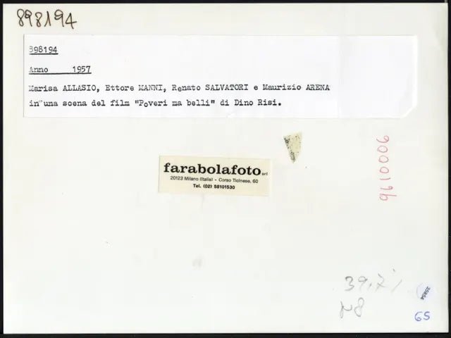 Film Poveri ma belli 1957 Ft 35854 - Stampa 24x18 cm - Farabola Stampa ai sali d'argento (anni 90)