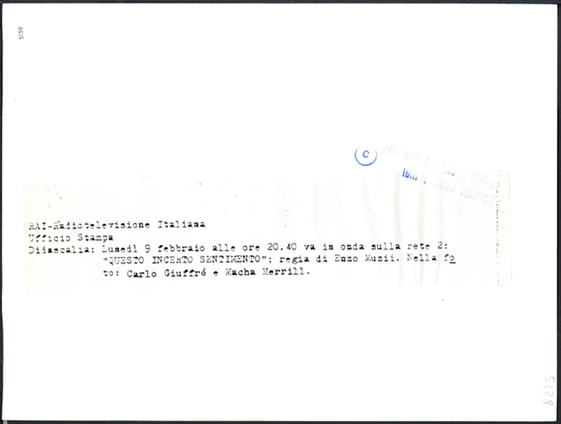Film Questo incerto sentimento 1989 Ft 5159 - Stampa 24x18 cm - Farabola Stampa ai sali d'argento