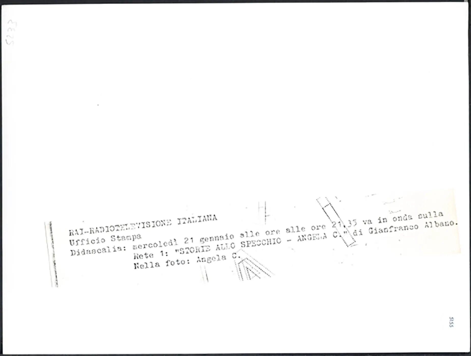 Film Storie allo specchio - Angela C. 1997 Ft 5155 - Stampa 24x18 cm - Farabola Stampa ai sali d'argento