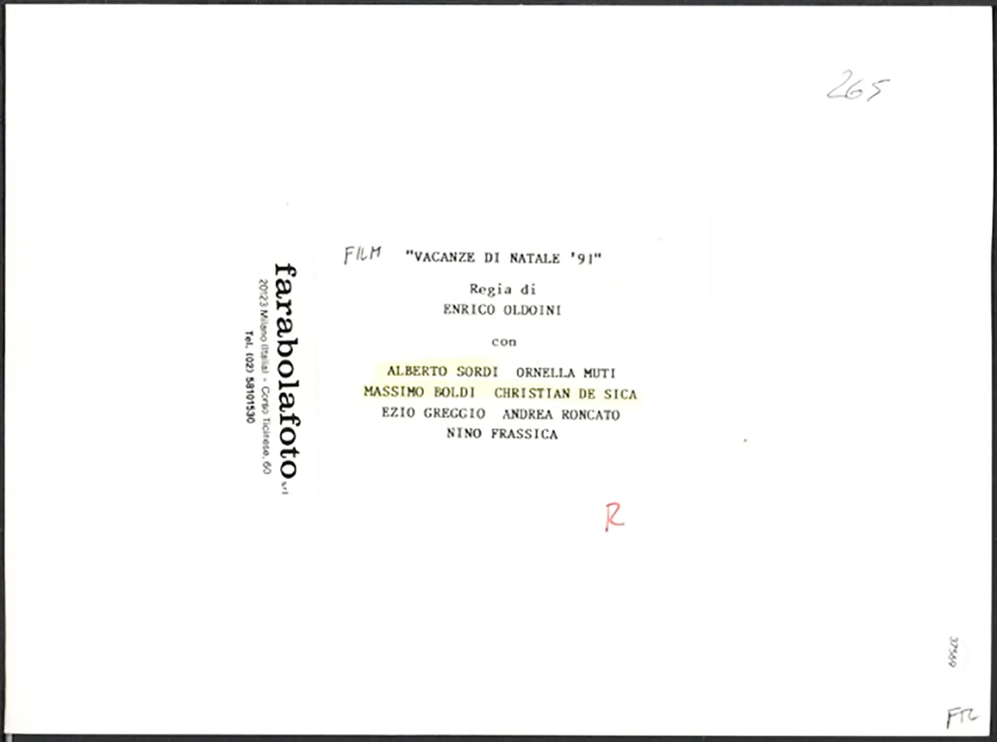 Film Vacanze di Natale '91 Ft 37569 - Stampa 24x18 cm - Farabola Stampa ai sali d'argento