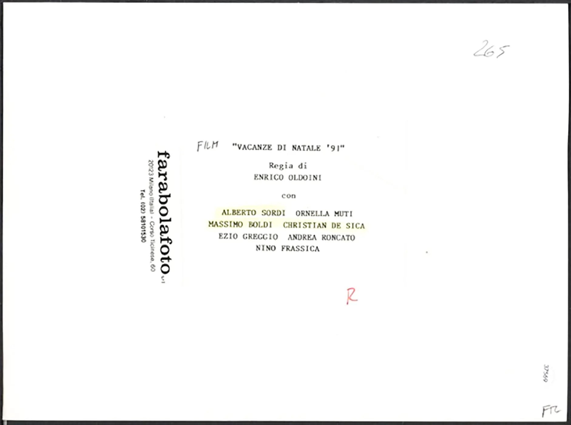 Film Vacanze di Natale '91 Ft 37569 - Stampa 24x18 cm - Farabola Stampa ai sali d'argento