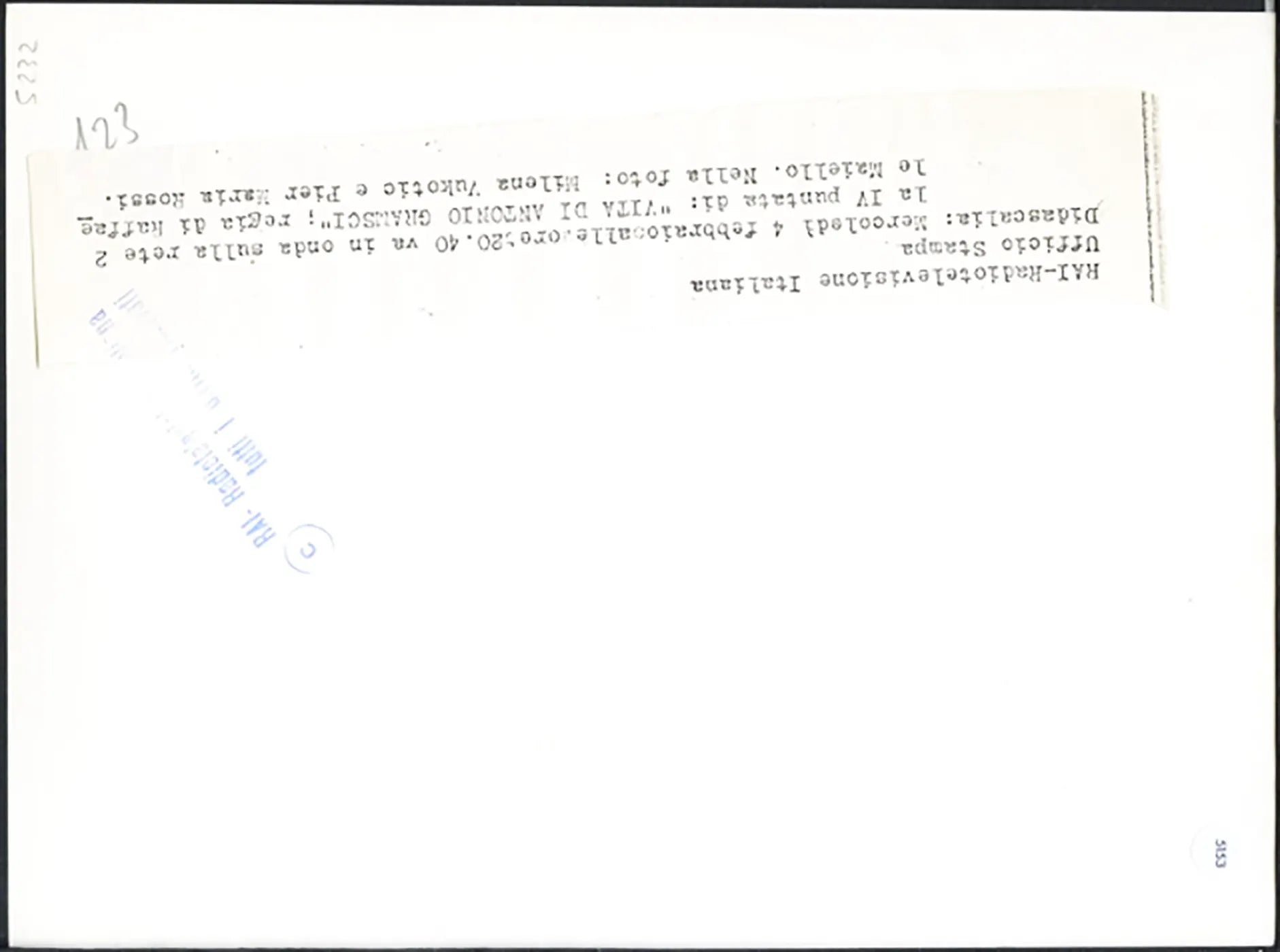 Film Vita di Antonio Gramsci 1981 Ft 5153 - Stampa 24x18 cm - Farabola Stampa ai sali d'argento