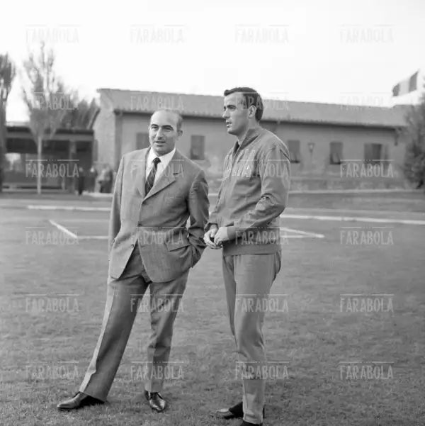 Fino Fini e Mario Corso, allenamenti dell'Italia, 1964 - Farabola Immagine digitale