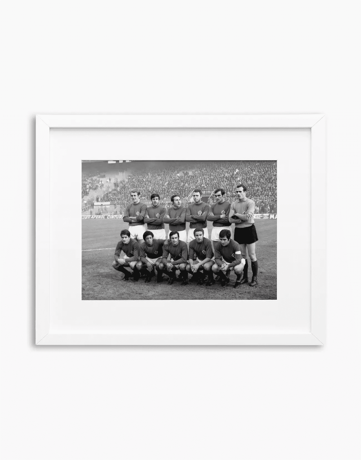 Fiorentina, Formazione, 1968 — stampa fine art con cornice bianca