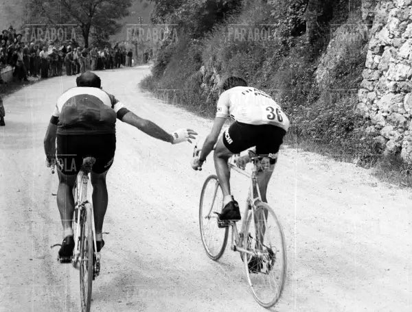 Fiorenzo Magni e Fausto Coppi, Giro d'Italia, 1955 - Farabola Immagine digitale