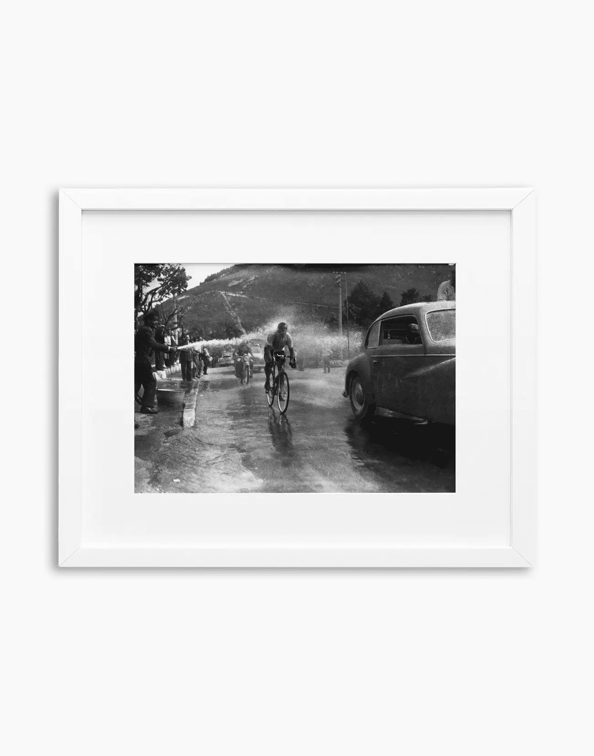 Fiorenzo Magni, Giro d'Italia 1951 — stampa fine art con cornice bianca