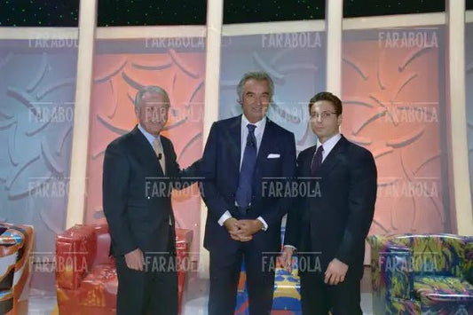 Flavio Briatore, Piersilvio Berlusconi e Giovanni Trapattoni, Scherzi a parte, 2002 - Farabola Immagine digitale