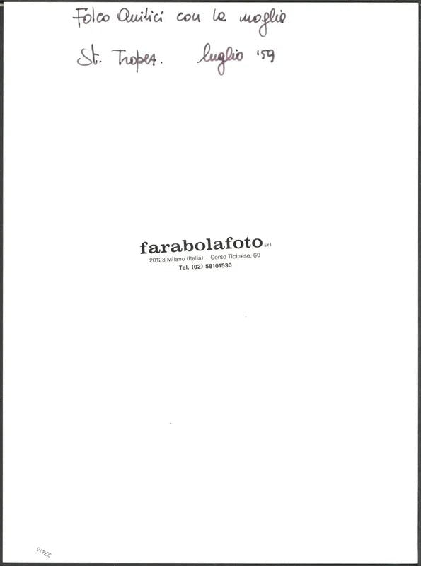 Folco Quilici a Saint Tropez 1959 Ft 37416 - Stampa 24x18 cm - Farabola Stampa ai sali d'argento