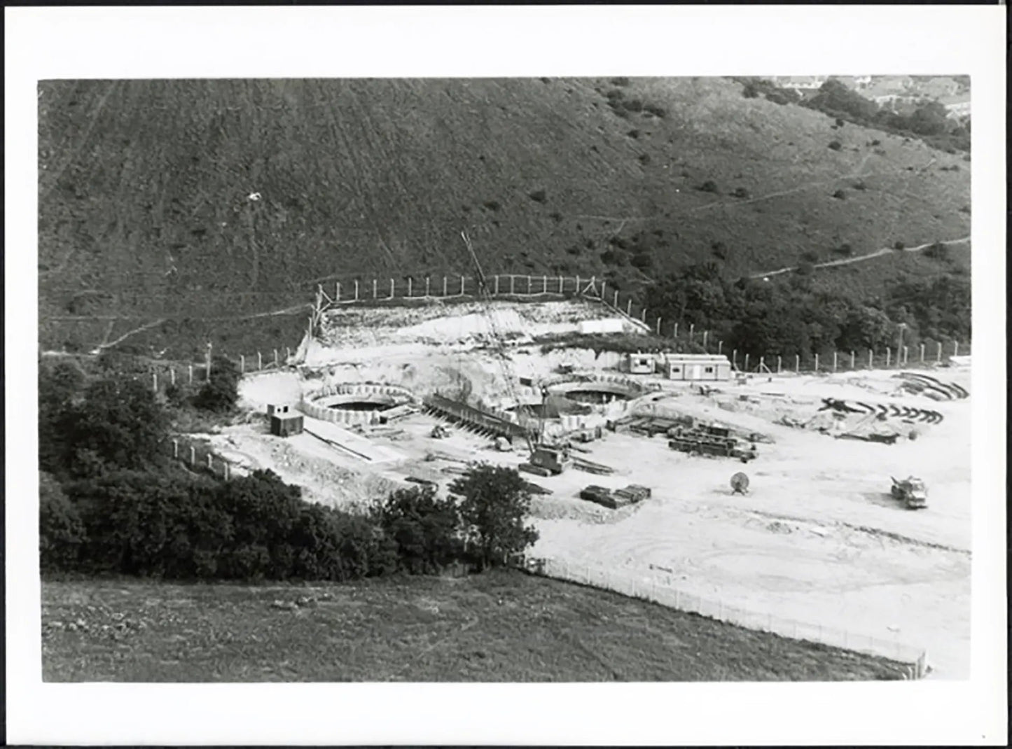 Folkestone costruzione dell'eurotunnel 1990 Ft 38036 - Stampa 24x18 cm - Farabola Stampa ai sali d'argento