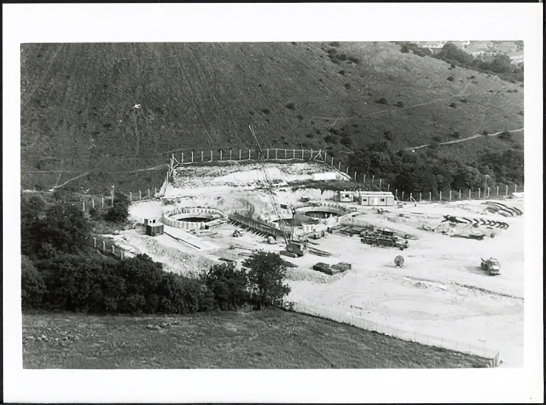 Folkestone costruzione dell'eurotunnel 1990 Ft 38036 - Stampa 24x18 cm - Farabola Stampa ai sali d'argento
