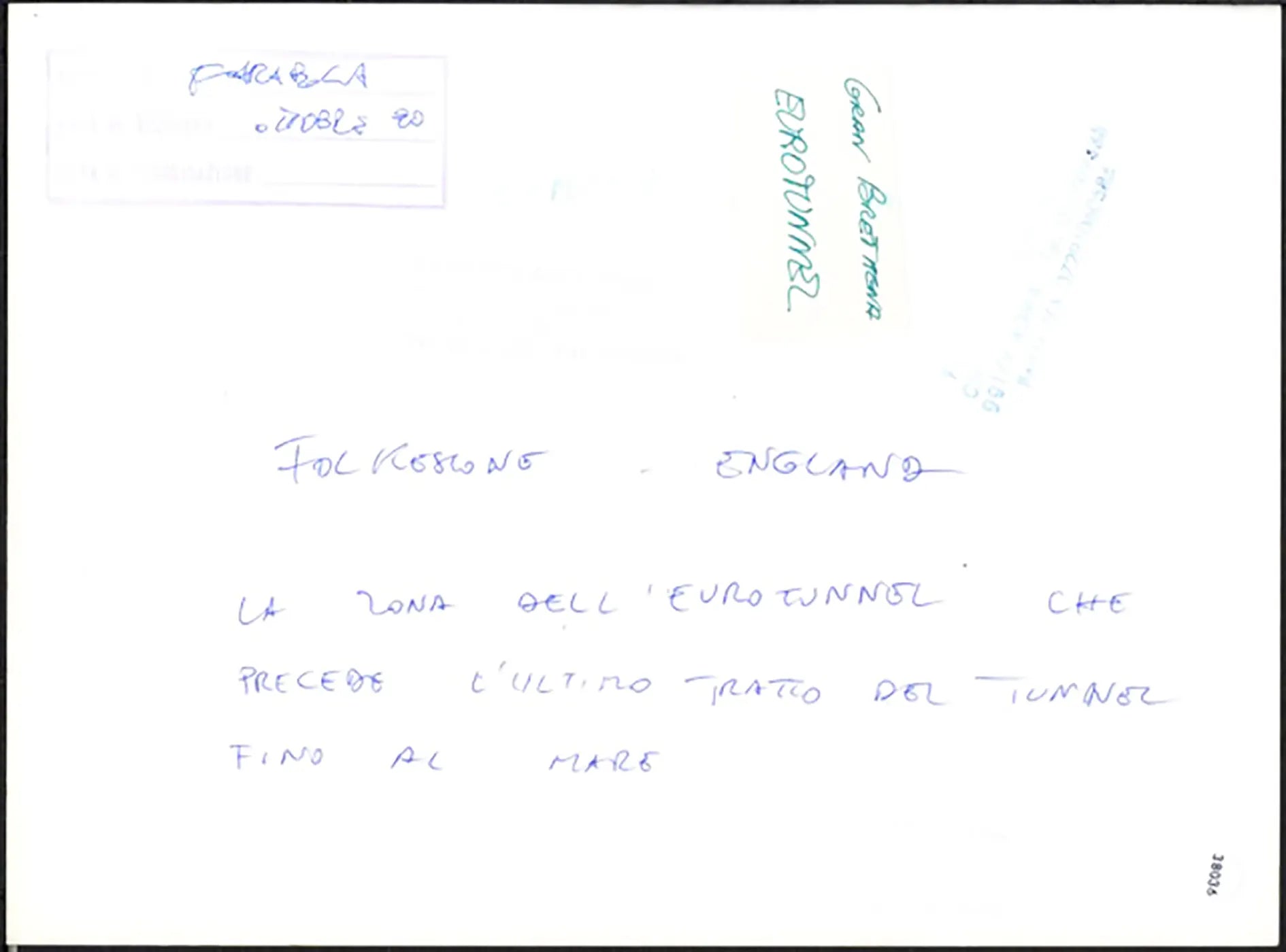 Folkestone costruzione dell'eurotunnel 1990 Ft 38036 - Stampa 24x18 cm - Farabola Stampa ai sali d'argento