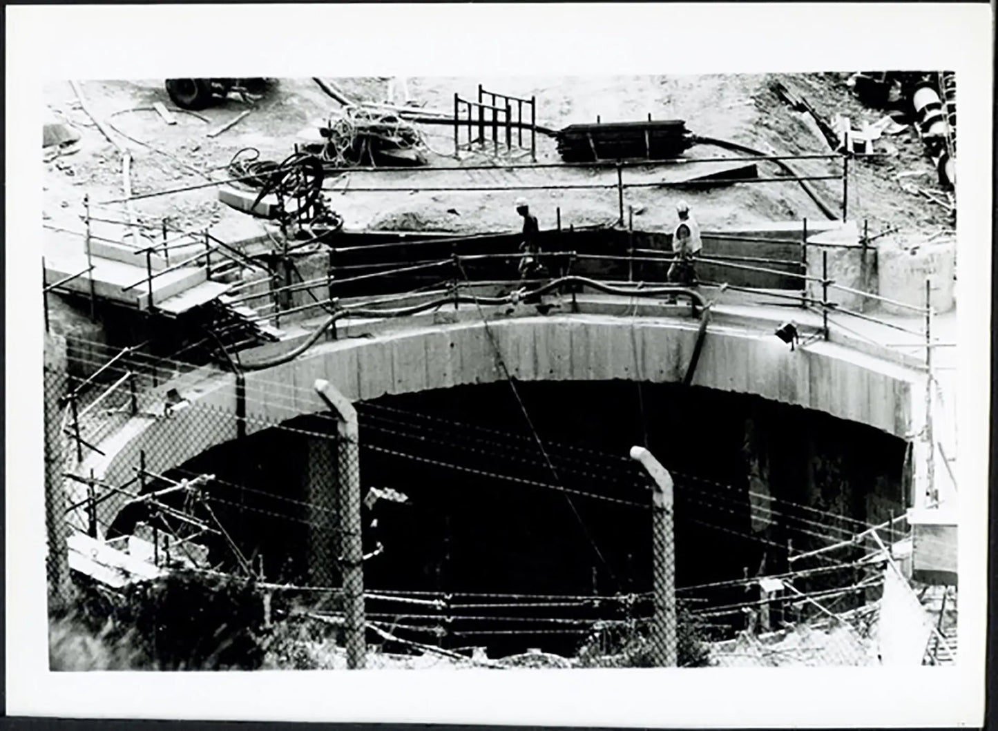 Folkestone costruzione dell'eurotunnel 1990 Ft 38049 - Stampa 24x18 cm - Farabola Stampa ai sali d'argento