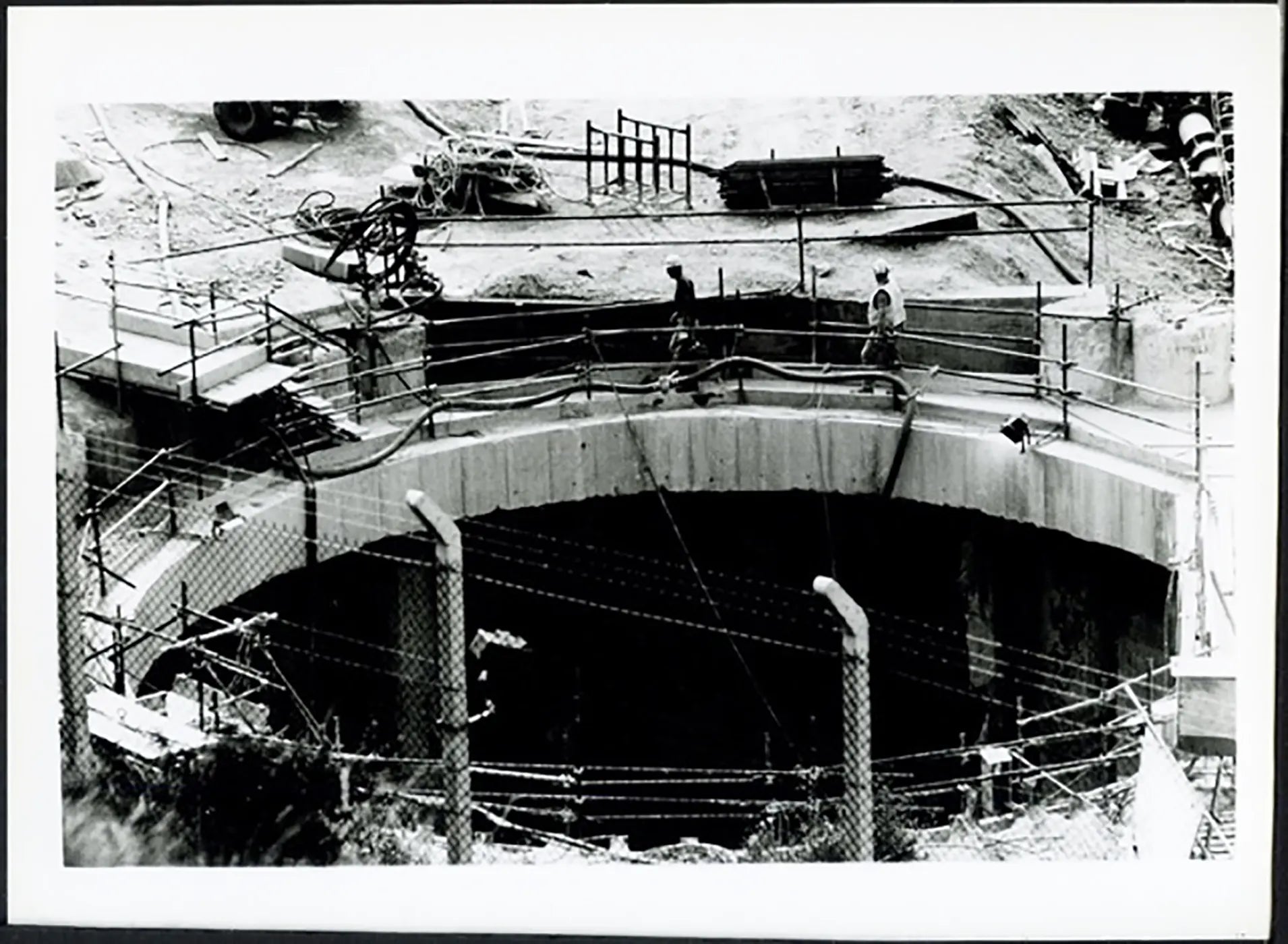 Folkestone costruzione dell'eurotunnel 1990 Ft 38049 - Stampa 24x18 cm - Farabola Stampa ai sali d'argento