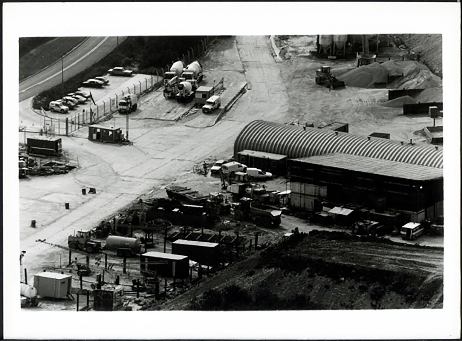 Folkestone costruzione dell'eurotunnel 1990 Ft 38055 - Stampa 24x18 cm - Farabola Stampa ai sali d'argento