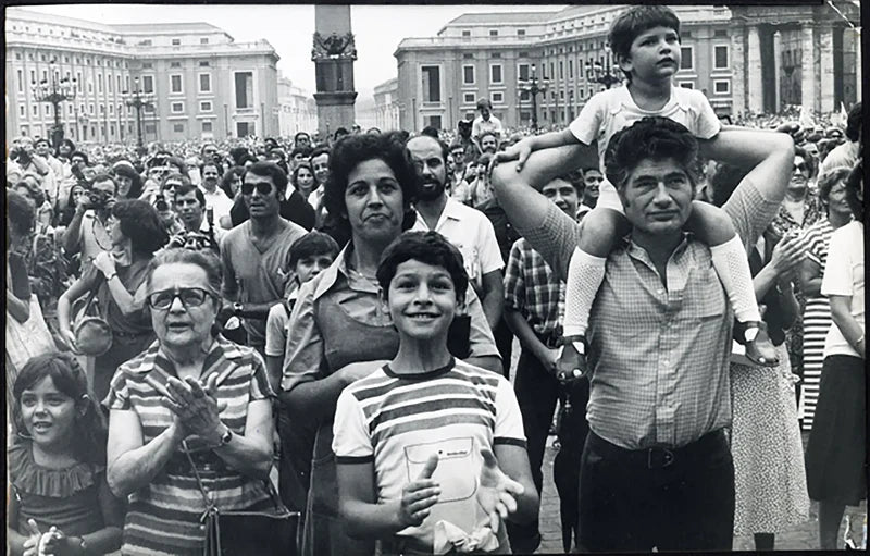 Folla in San Pietro per l'elezione del papa 1978 Ft 5005 - Stampa 20x30 cm - Farabola Stampa ai sali d'argento
