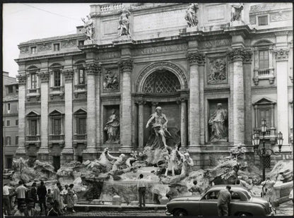 Fontana di Trevi Roma 1963 Ft 4428 - Stampa 20x15 cm - Farabola Stampa ai sali d'argento