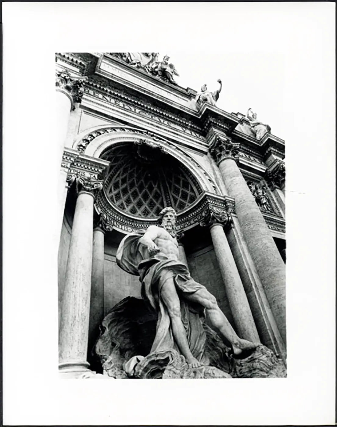 Fontana di Trevi Roma anni 90 Ft 37719 - Stampa 24x30 cm - Farabola Stampa ai sali d'argento