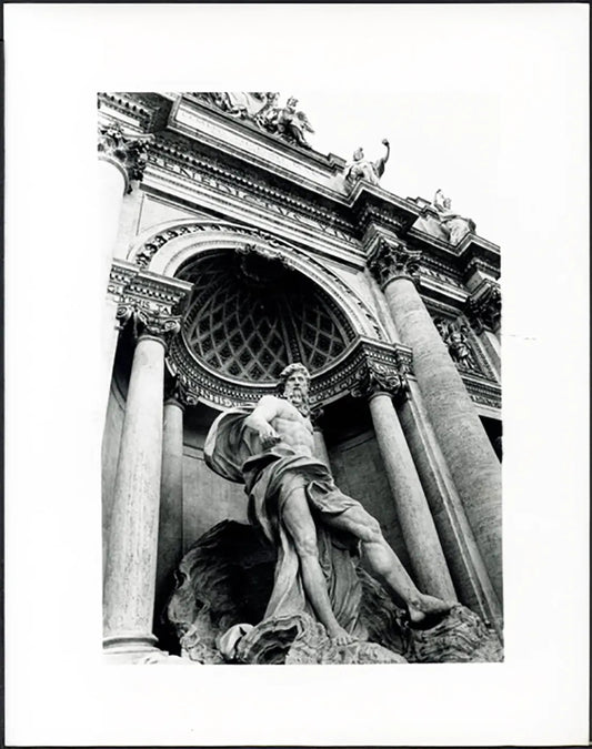 Fontana di Trevi Roma anni 90 Ft 37719 - Stampa 24x30 cm - Farabola Stampa ai sali d'argento