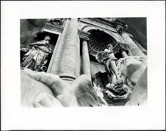 Fontana di Trevi Roma anni 90 Ft 37722 - Stampa 24x30 cm - Farabola Stampa ai sali d'argento