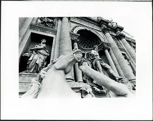 Fontana di Trevi Roma anni 90 Ft 37725 - Stampa 24x30 cm - Farabola Stampa ai sali d'argento