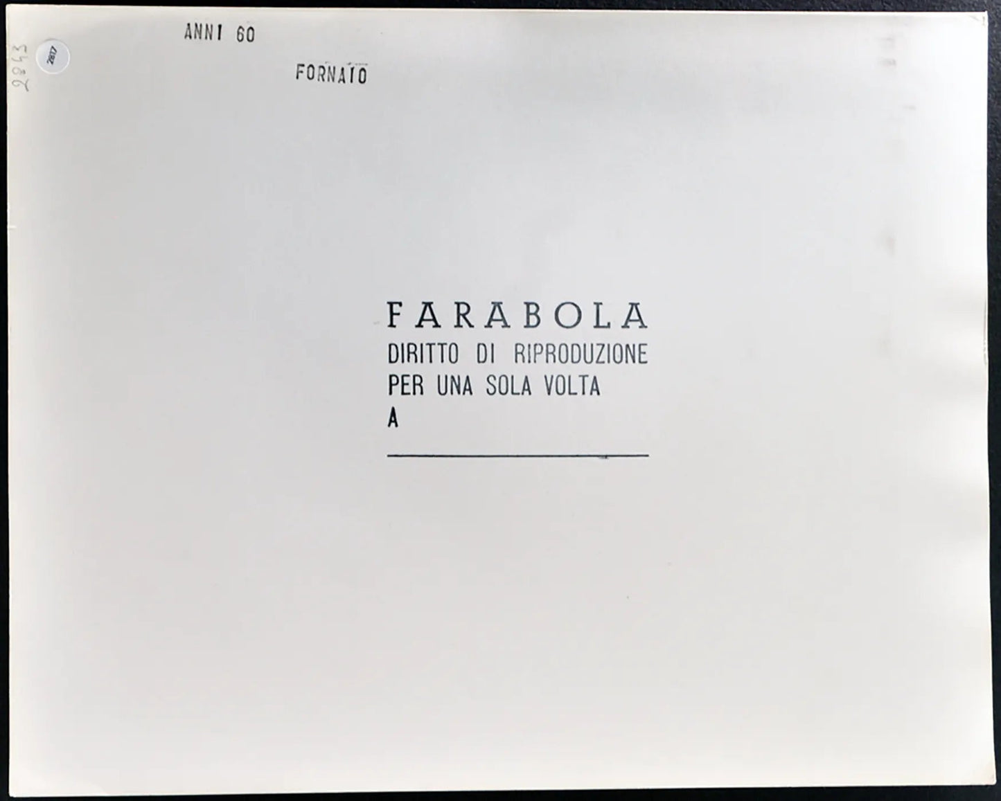 Fornaio anni 60 Ft 2817 - Stampa 24x30 cm - Farabola Stampa ai sali d'argento