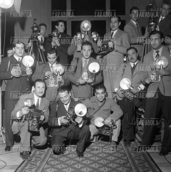 Fotografi in Quirinale per la formazione del nuovo Governo, Roma, 1954 - Farabola Immagine digitale