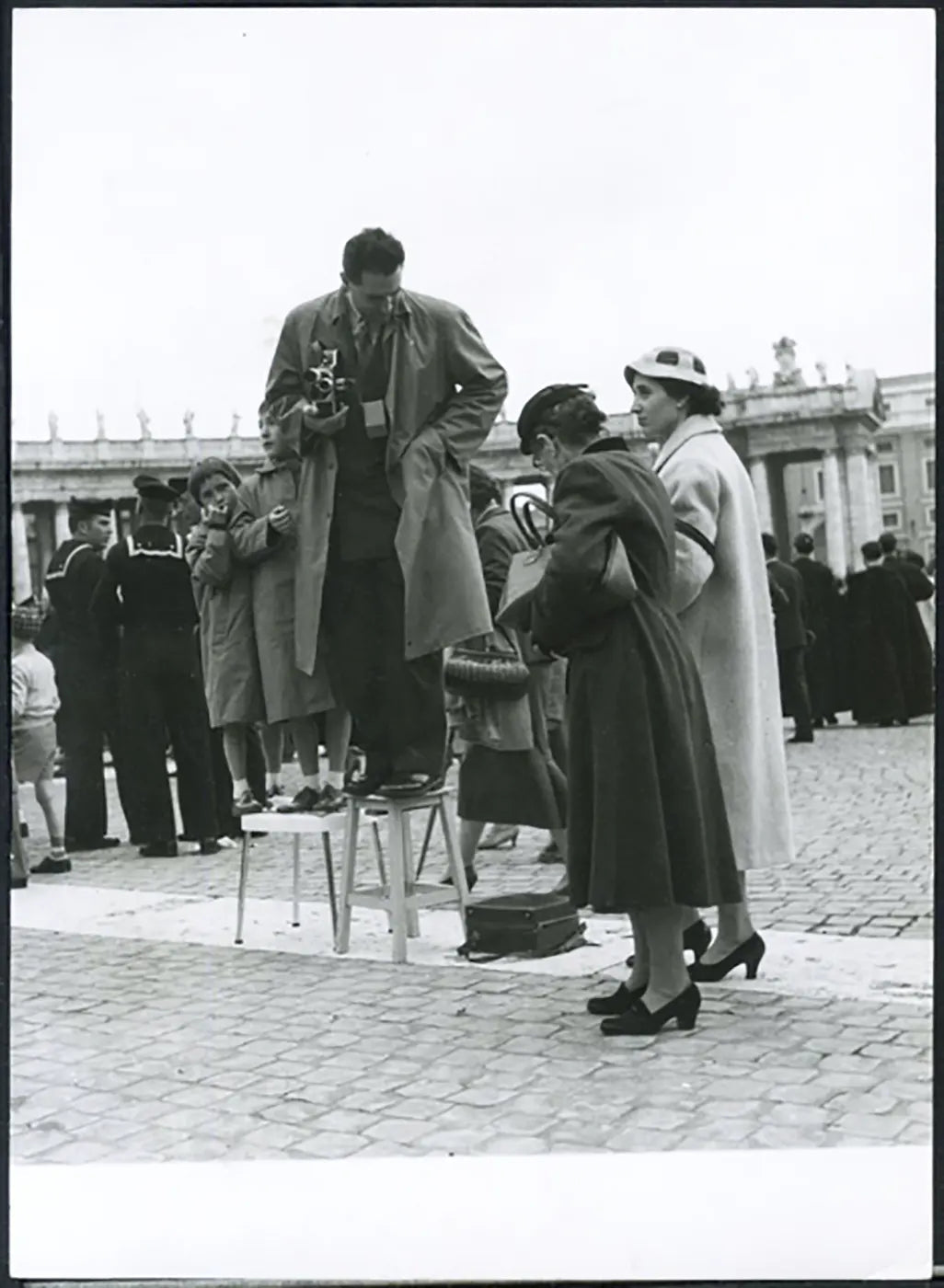 Fotografi piazza San Pietro 1956 Ft 5091 - Stampa 18x13 cm - Farabola Stampa ai sali d'argento