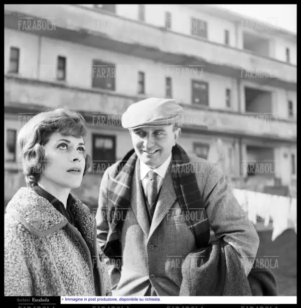 Franca Valeri e Giovanni Testori, Milano, 1960 - Farabola Immagine digitale