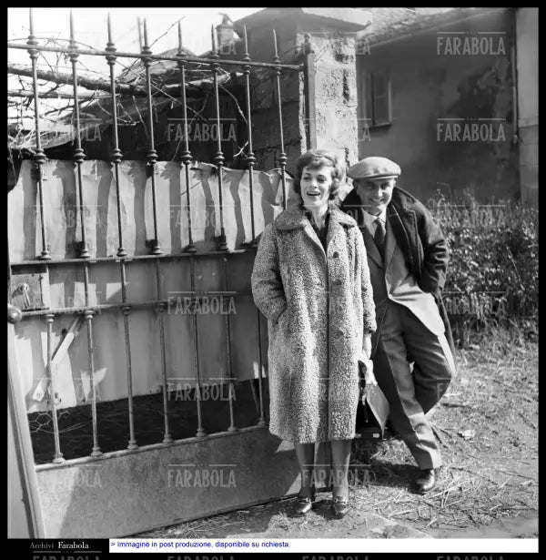 Franca Valeri e Giovanni Testori, Milano, 1960 - Farabola Immagine digitale