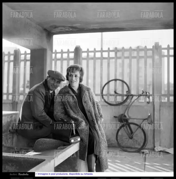 Franca Valeri e Giovanni Testori, Milano, 1960 - Farabola Immagine digitale