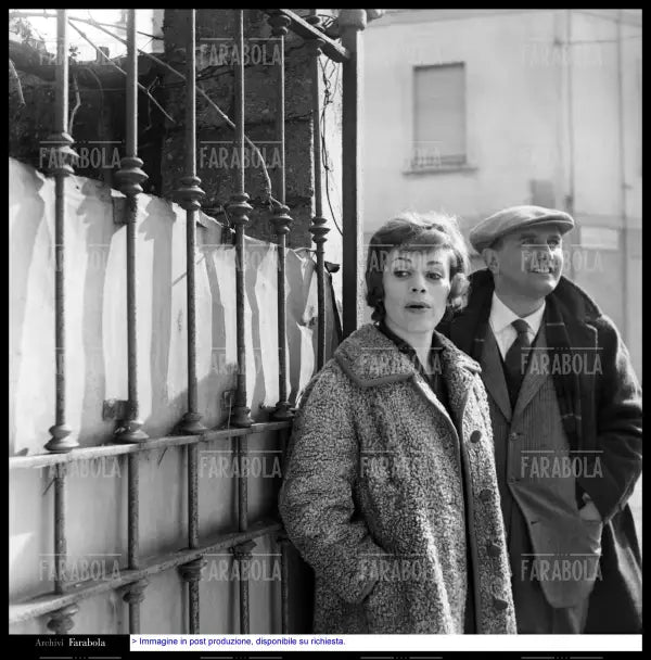 Franca Valeri e Giovanni Testori, Milano, 1960 - Farabola Immagine digitale