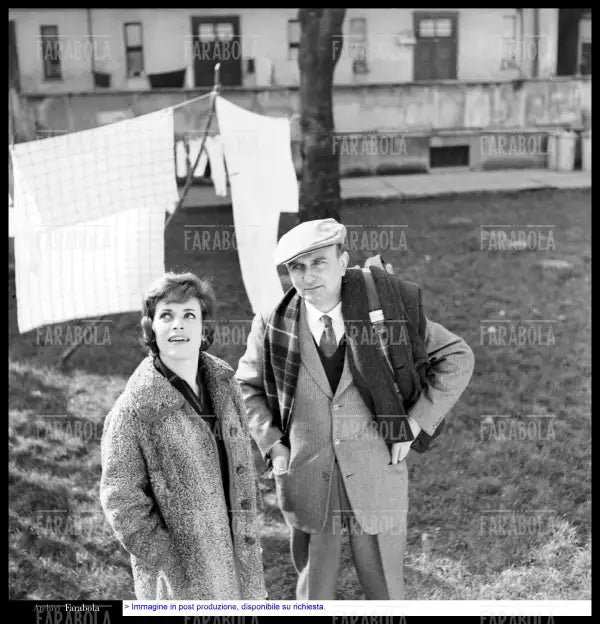 Franca Valeri e Giovanni Testori, Milano, 1960 - Farabola Immagine digitale