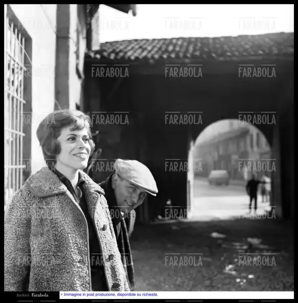 Franca Valeri e Giovanni Testori, Milano, 1960 - Farabola Immagine digitale