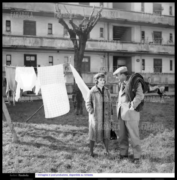 Franca Valeri e Giovanni Testori, Milano, 1960 - Farabola Immagine digitale