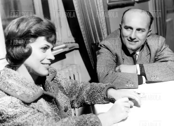 Franca Valeri e Giovanni Testori, Milano, 1960 - Farabola Immagine digitale