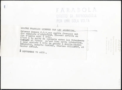 Francesi espulsi dall'Argentina 1978 Ft 4746 - Stampa 24x18 cm - Farabola Stampa ai sali d'argento