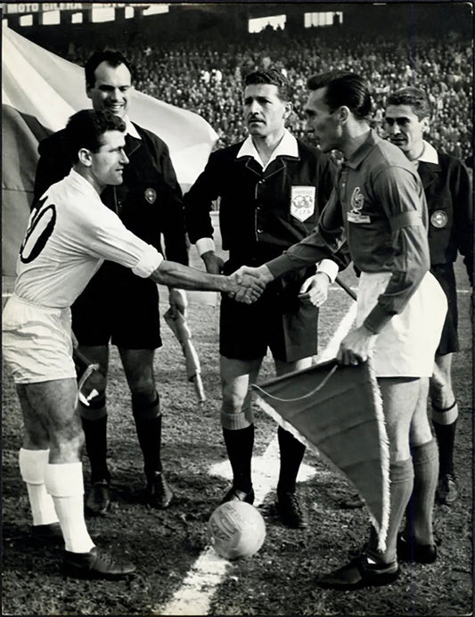 Francia vs Bulgaria Spareggio 1961 Ft 5779 - Stampa 21x27 cm - Farabola Stampa ai sali d'argento