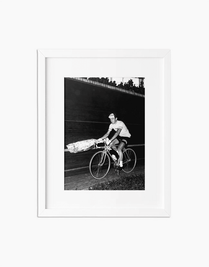 Franco Balmamion, Giro d'Italia 1962 — stampa fine art con cornice bianca