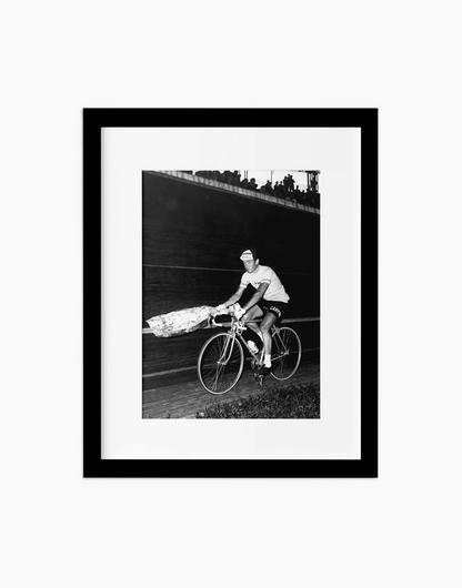 Franco Balmamion, Giro d'Italia 1962 — stampa fine art con cornice nera