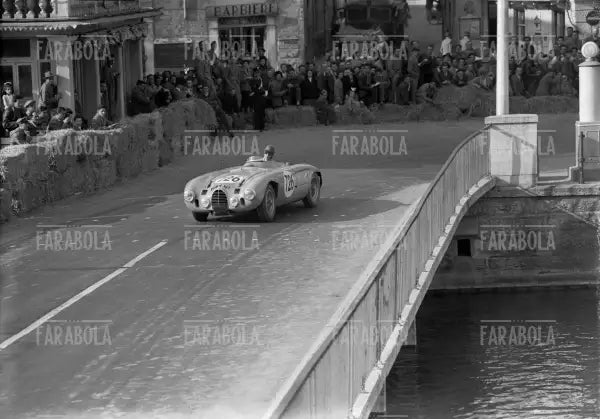 Franco Bordoni su Gordini T24S, Mille Miglia, 1955 - Farabola Immagine digitale