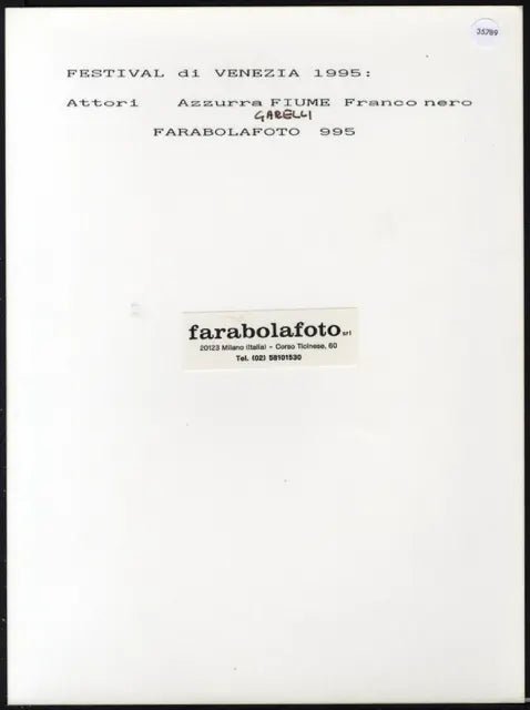 Franco Nero Festival di Venezia 1995 Ft 35789 - Stampa 24x18 cm - Farabola Stampa ai sali d'argento