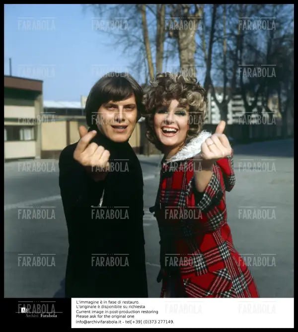 Franco Rosi e Loretta Goggi, 1971 - Farabola Immagine digitale