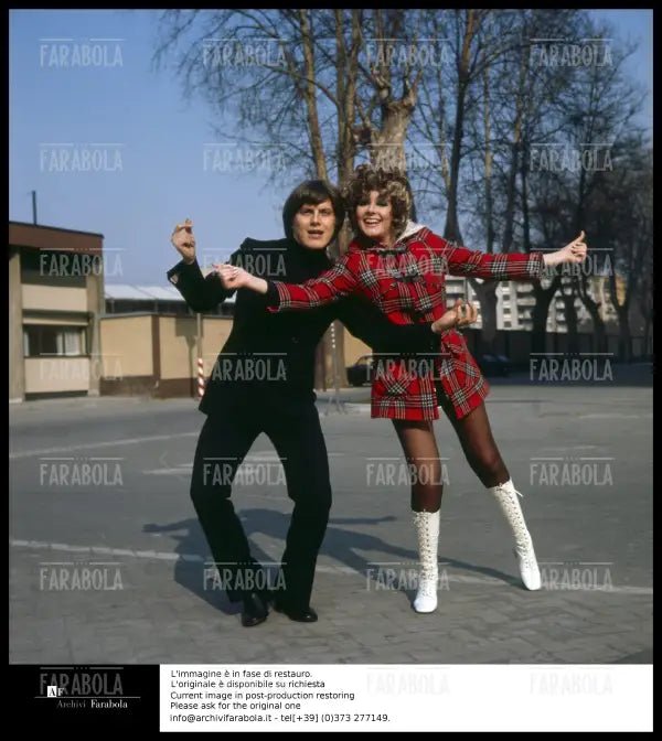 Franco Rosi e Loretta Goggi, 1971 - Farabola Immagine digitale