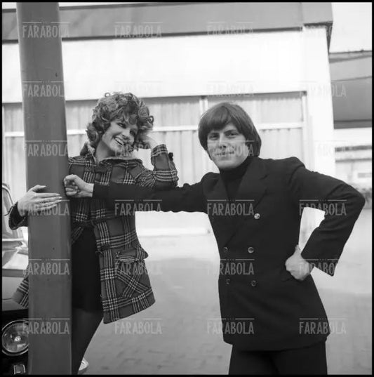 Franco Rosi e Loretta Goggi, Milano, 1971 - Farabola Immagine digitale