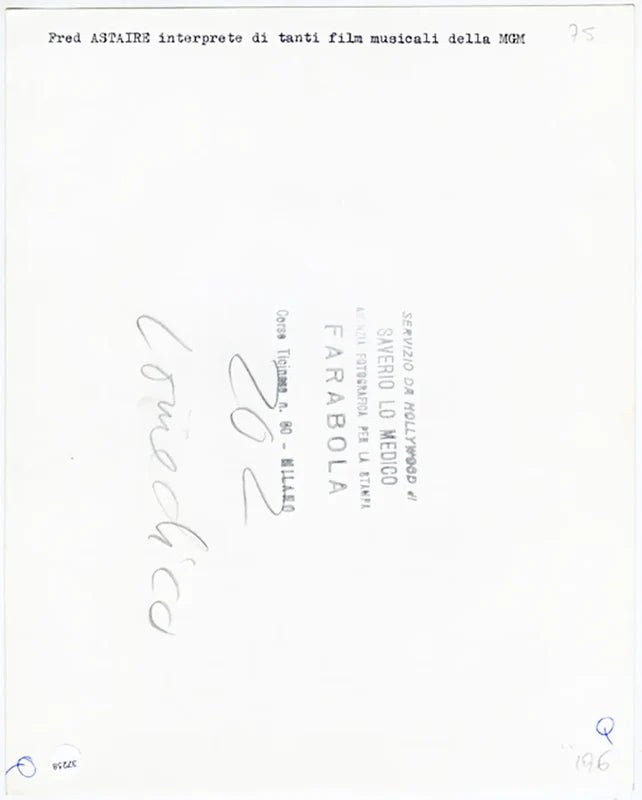 Fred Astaire anni 60 Ft 37258 - Stampa 24x18 cm - Farabola Stampa ai sali d'argento
