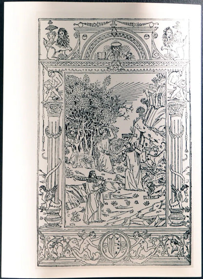 Frontespizio Divina Commedia Ft 3122 - Stampa 24x18 cm - Farabola Stampa ai sali d'argento (anni 90)